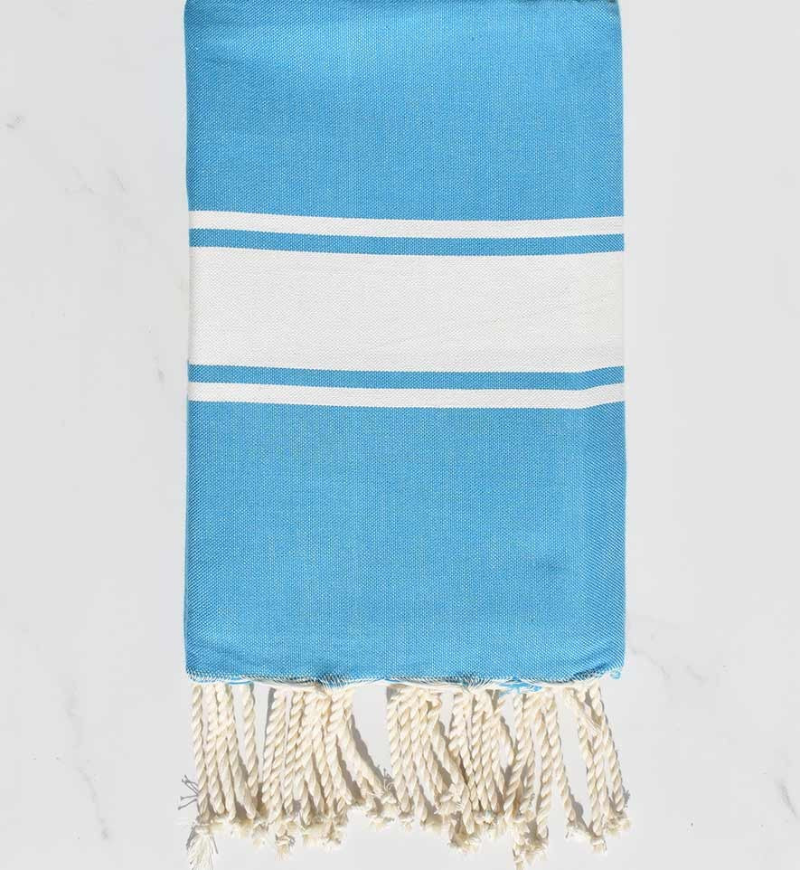 Fouta Plate bleu caraibes Fouta Tunisia - 1