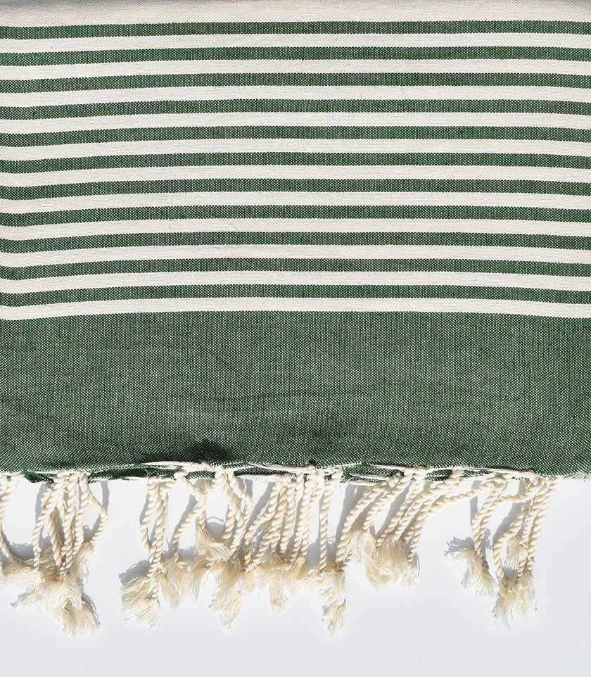 JETé vert mousse avec rayures  - 1