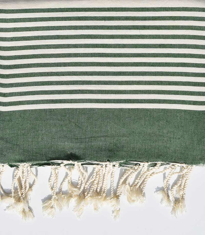 JETé vert mousse avec rayures  - 1