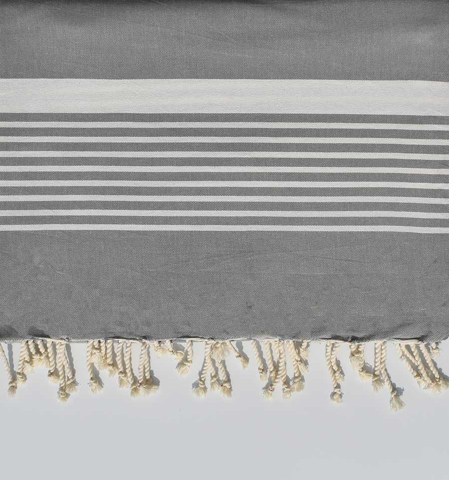 jeté gris Fouta Tunisia - 2