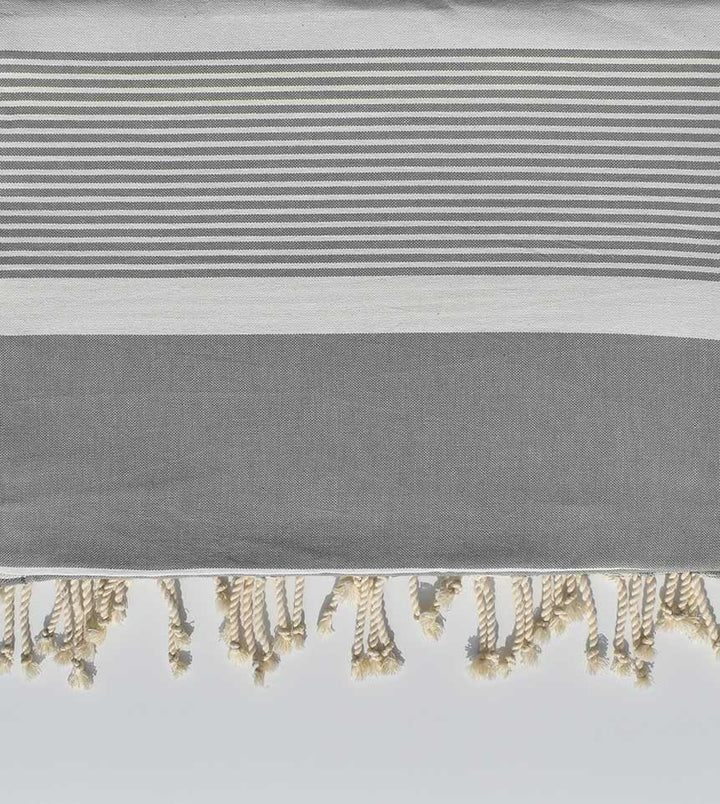 jeté gris Fouta Tunisia - 3