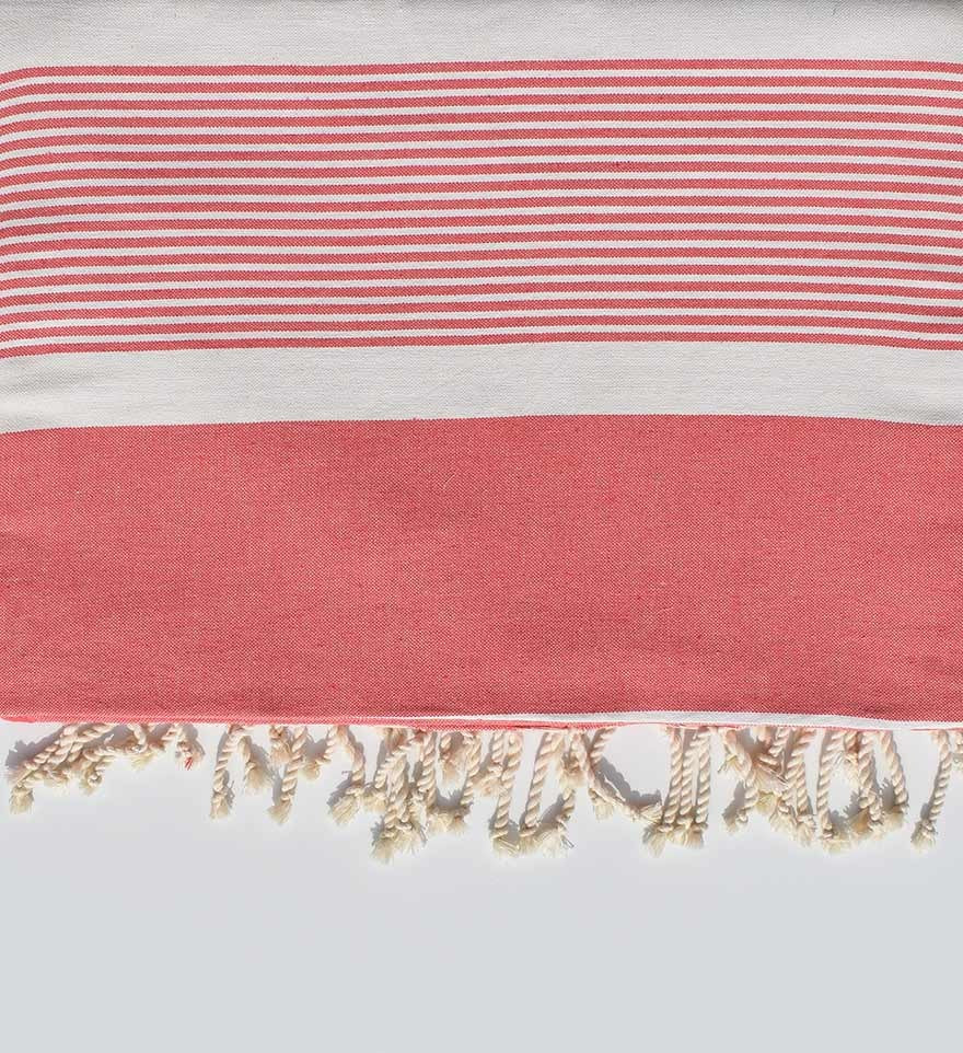 jeté 2m*2.85m couleur incarnat Fouta Tunisia - 2