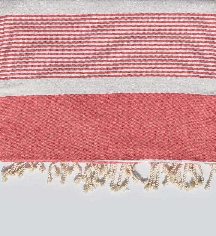 jeté 2m*2.85m couleur incarnat Fouta Tunisia - 2