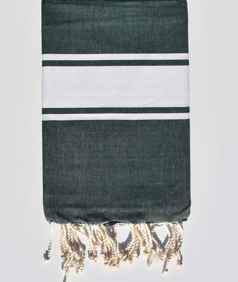 Fouta Plate vert foncé Fouta Tunisia - 1