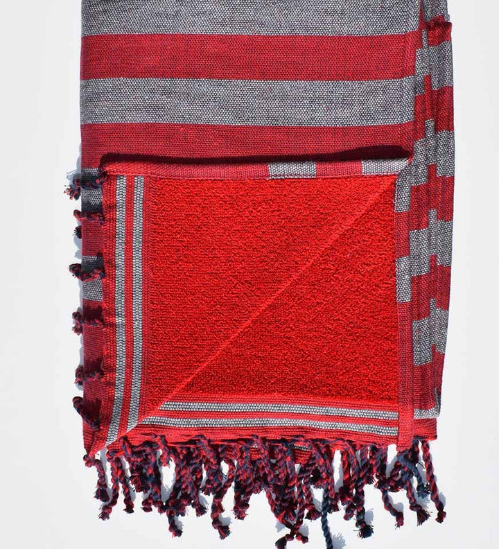 Eponge rouge foncé et gris  - 2