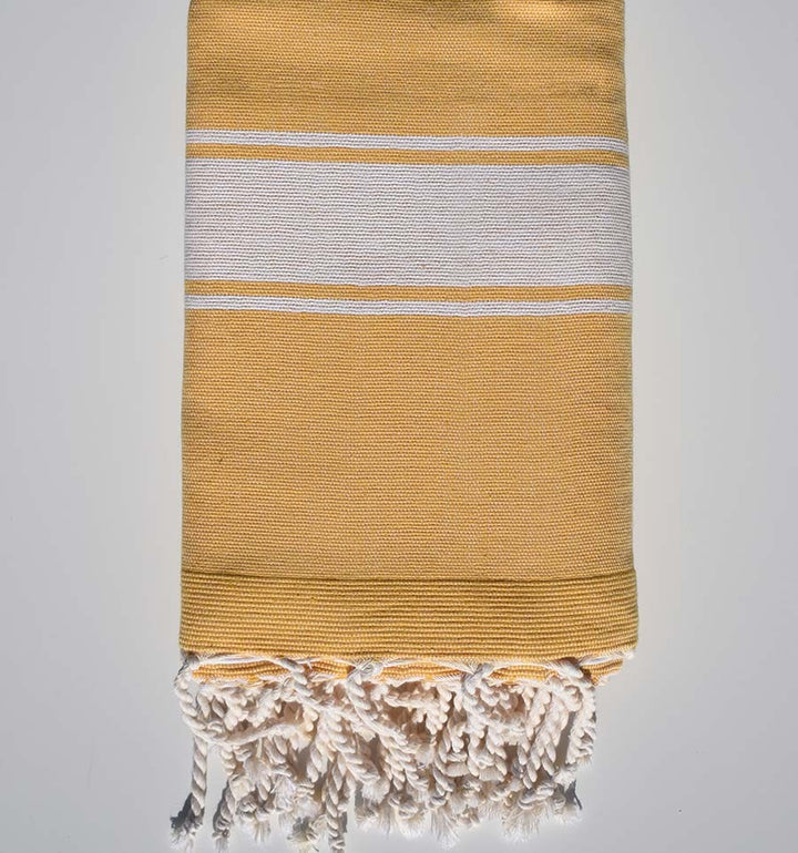 Fouta éponge jaune aurore Fouta Tunisia - 4