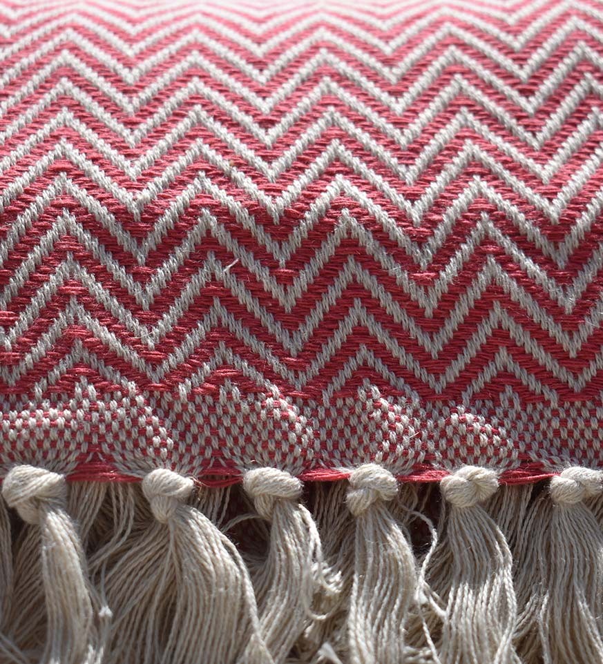 Plaid rose bonbon Fouta Tunisia - 2