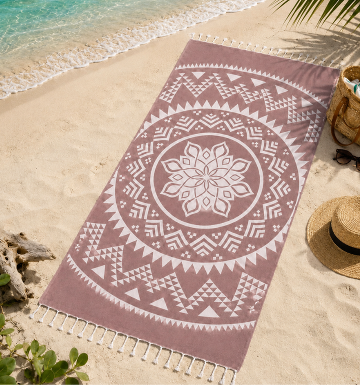 Telo mare Bohemien rosa mountbatten