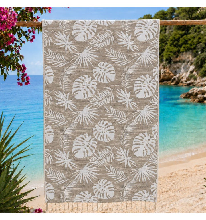 Toalla de playa Amazon Taupe