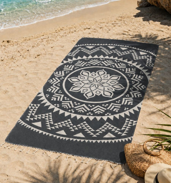 Telo mare Bohemien grigio ardesia