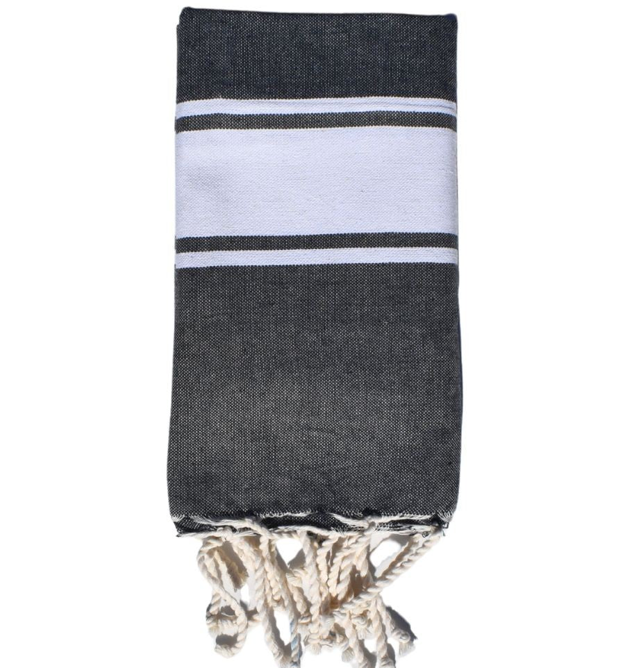 Toalla de playa infantil gris antracita