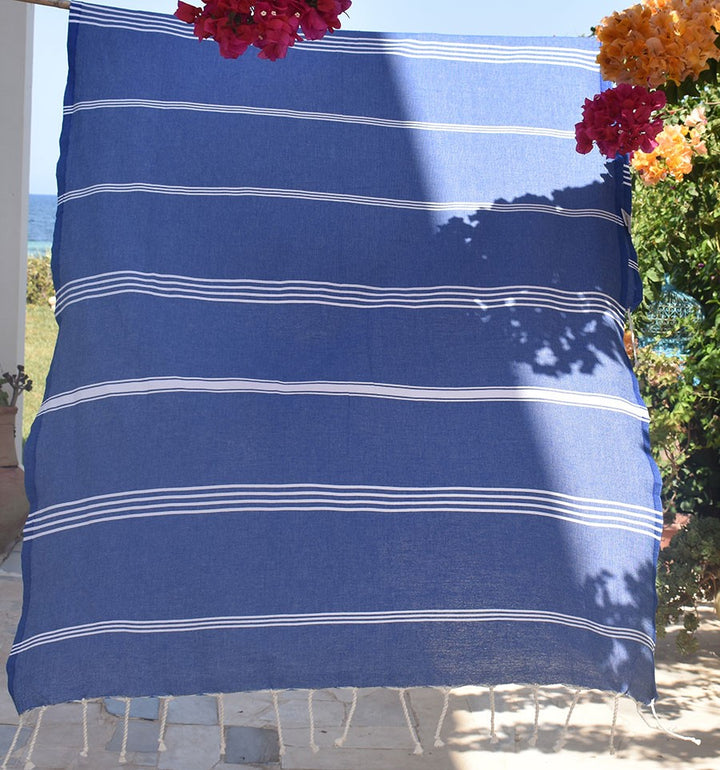 Toalla de playa Mykonos azul