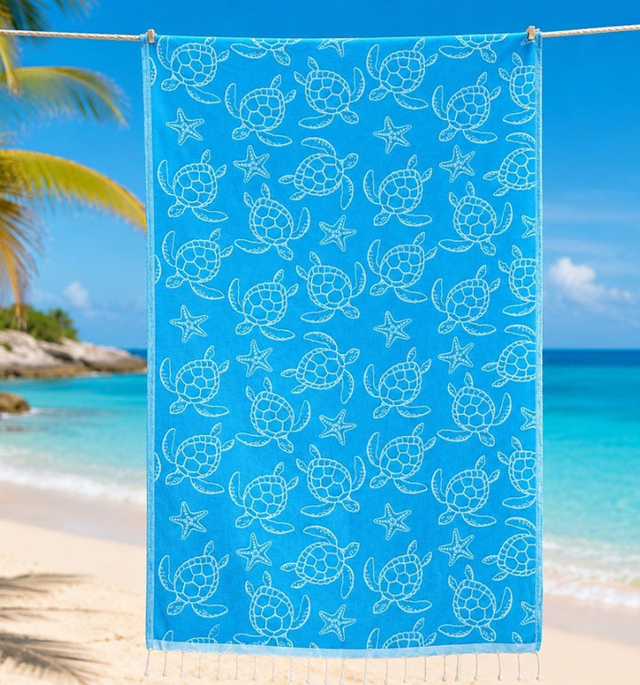 Fouta Seychelles Bleu Azur