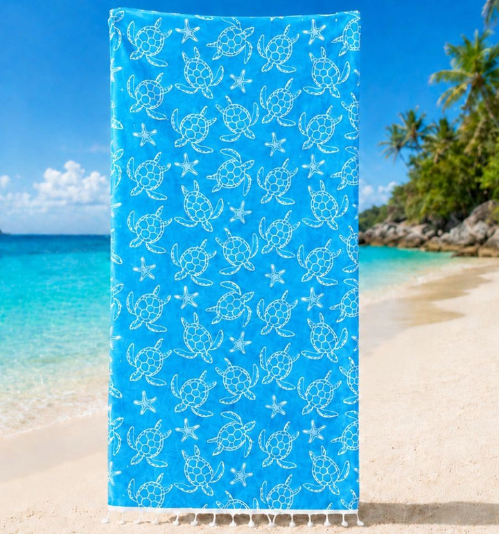 Fouta Seychelles Bleu Azur