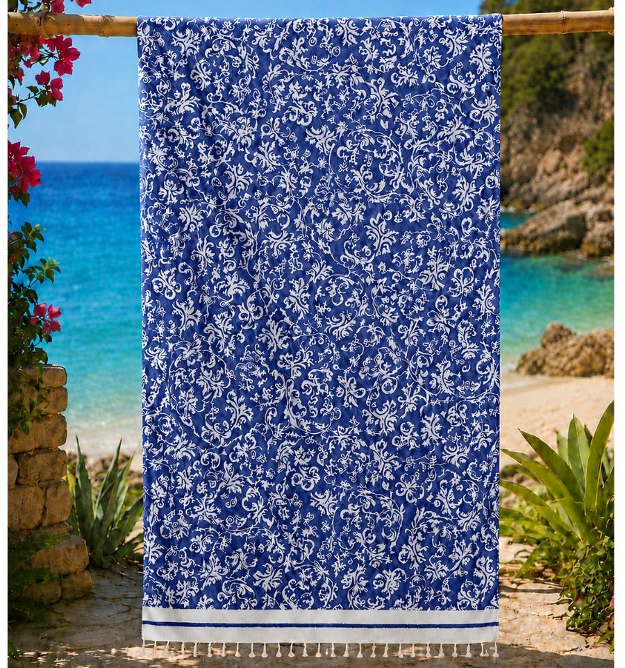 Fouta Victoria bleu