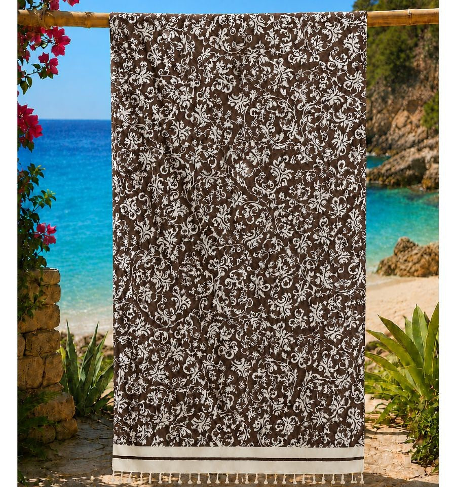 Fouta Victoria marron