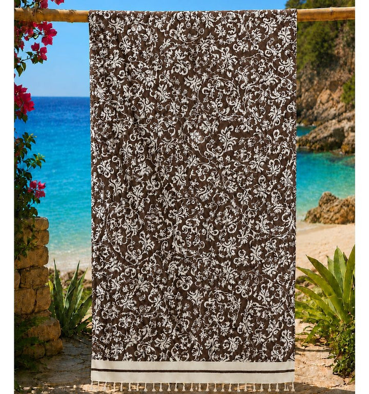 Fouta Victoria marron