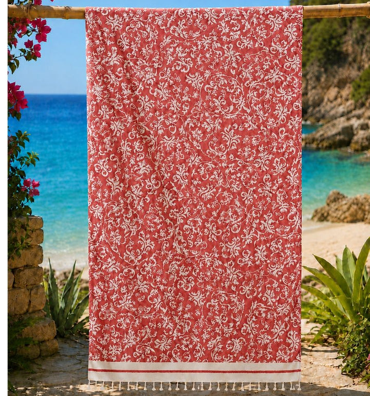 Telo mare Victoria rosso