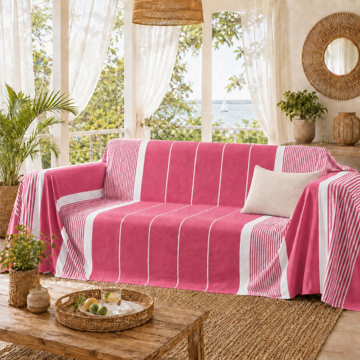 Deep pink Throw