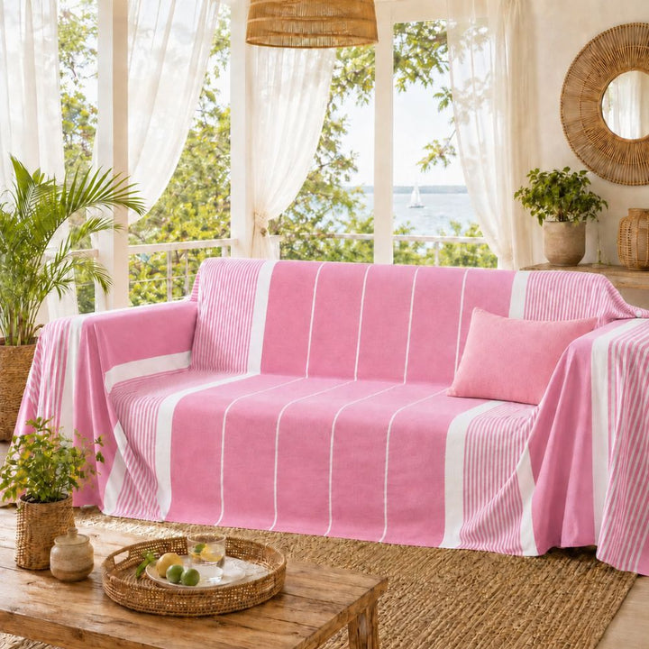 Copridivano rosa chiaro