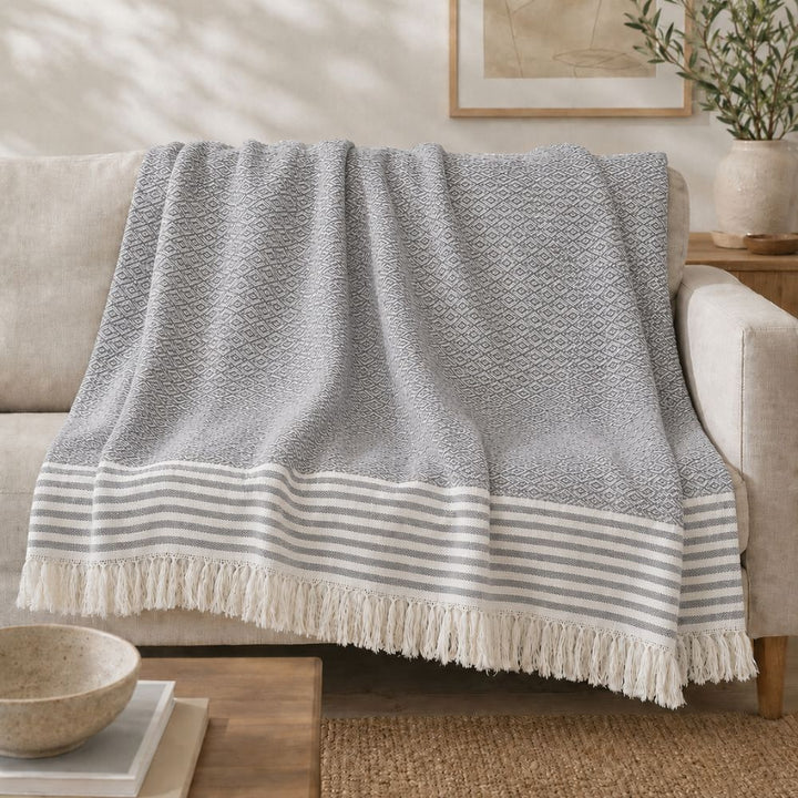 Plaid gris oscuro