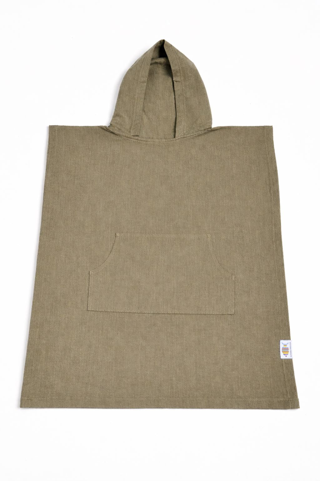 Poncho de plage enfant vert kaki
