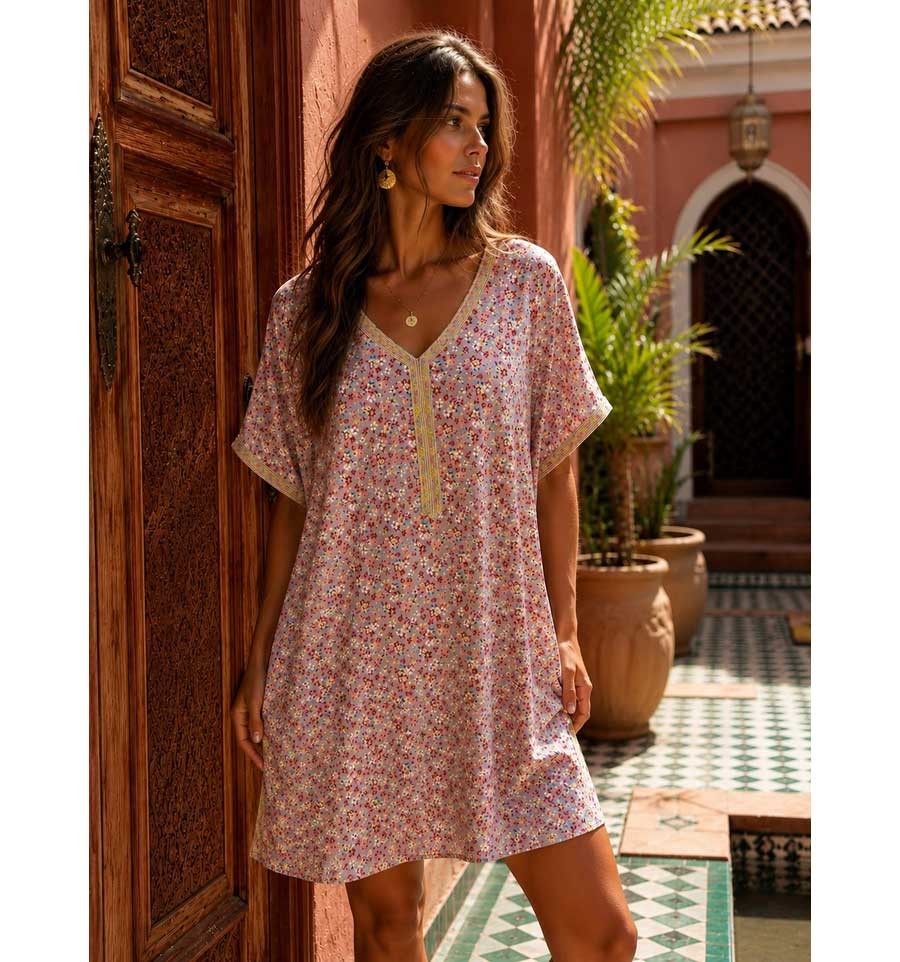 Short kaftan dress