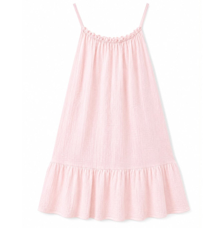 Robe de plage rose poudré