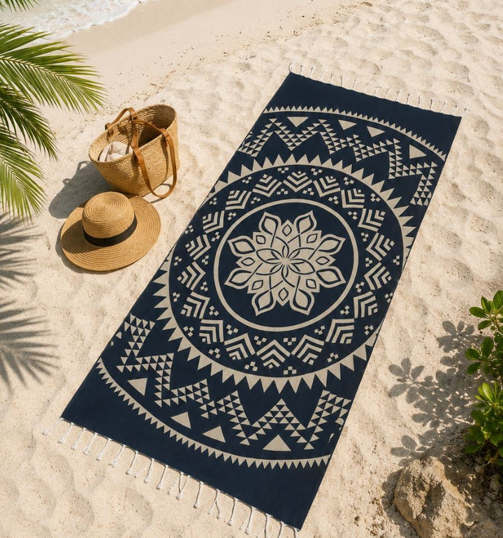 Telo mare Bohemien blu scuro